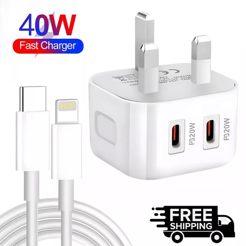 40w dual usb fast charger - pd,